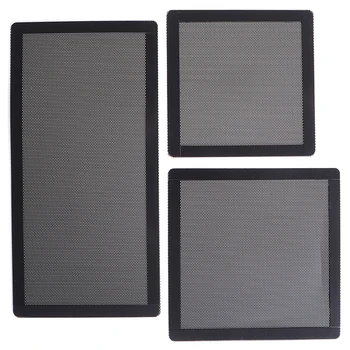 

3 Size Computer PC Case Cooling Fan Magnetic Dust Filter Mesh Net Cover Computer Guard PVC cooling fan antidust net