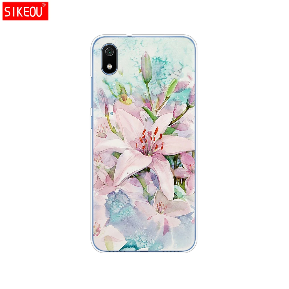 Силиконовый чехол для xiaomi redmi 7a, чехлы с полной защитой, мягкая задняя крышка из ТПУ для redmi 7 a, бампер hongmi 7a, чехол для телефона - Цвет: 33759