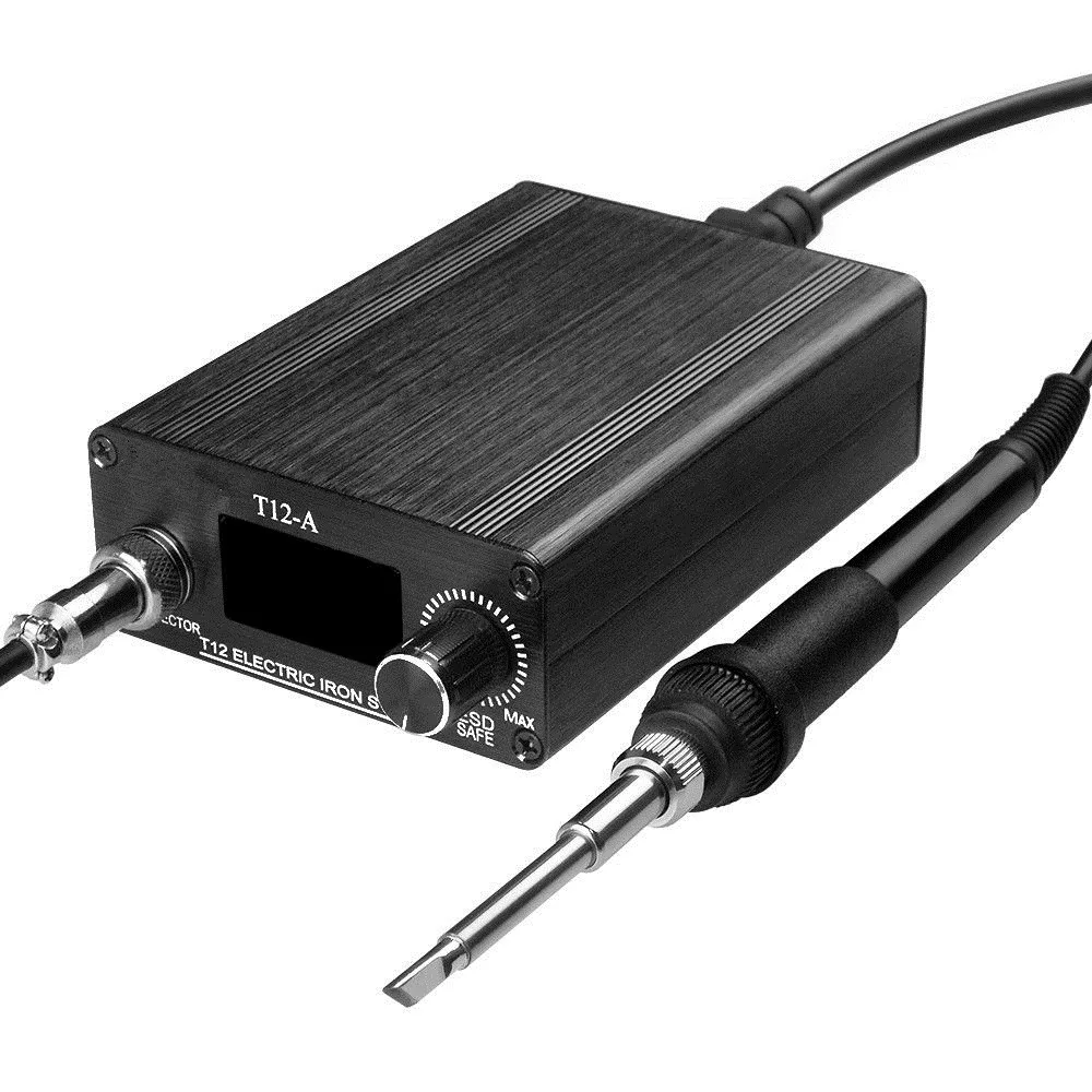New 110V 220V OLED Digital Soldering Iron Station & T12 Tip Handle Controller
