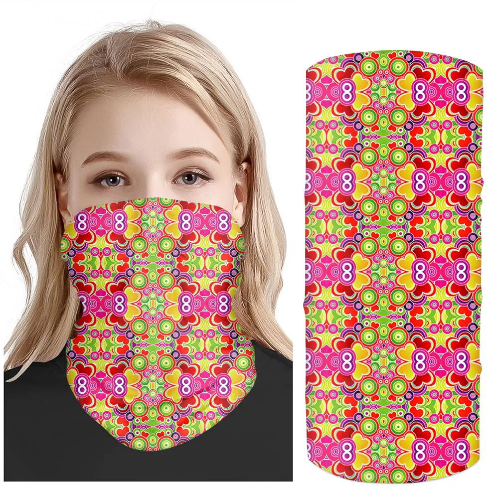 

Face Shield Masks Headband Classic Print Summer Neck Gaiter Bandana Anti-UV Breathable Magic Scrf Head Bandage Men Women Bufanda