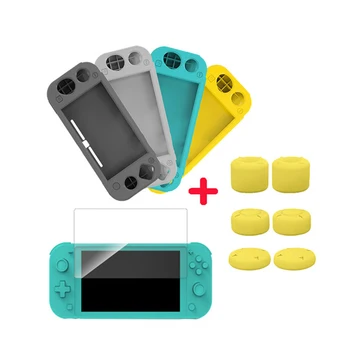 

Protection Case Bag For Nintendo Switch Lite Mini 2020 Shockproof Shell Pouch Case cover Thumb Grip Cap Silicone Rocker