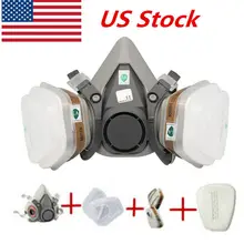 США 7 в 1 HalfFace пыли противогаз для 6200 6001 респиратор живопись распыления 5N11