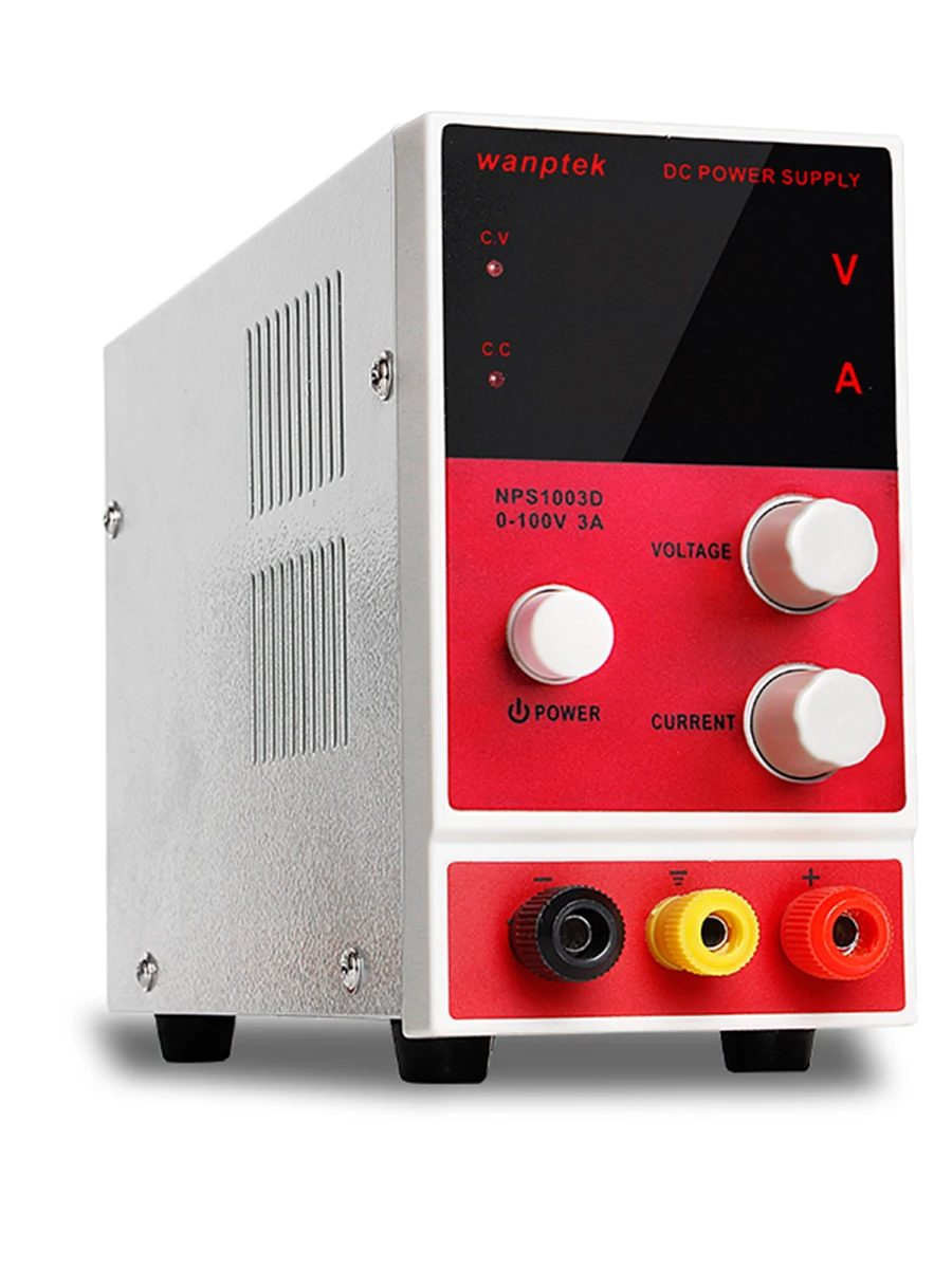 Wanptek DC Регулируемый источник питания 100V 3A Регулируемый Настольный переменный лабораторный источник питания регулятор напряжения и тока