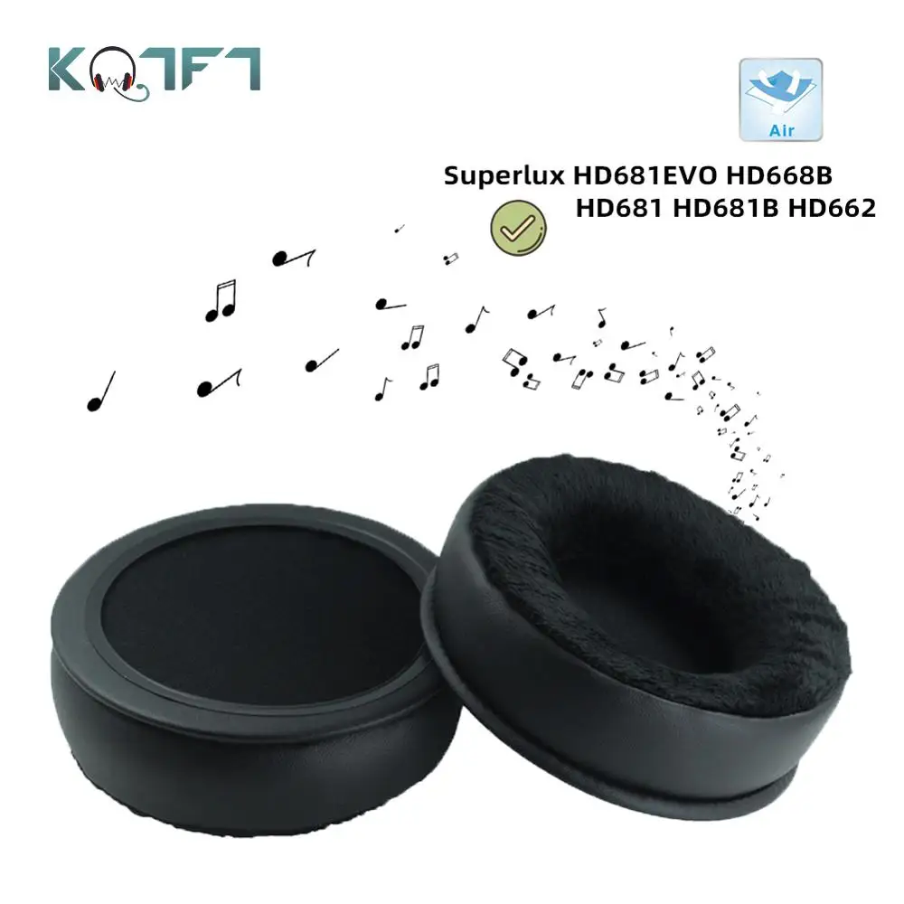 Бархатные Сменные накладки KQTFT для наушников Superlux HD681EVO HD668B HD681 HD681B HD662 |