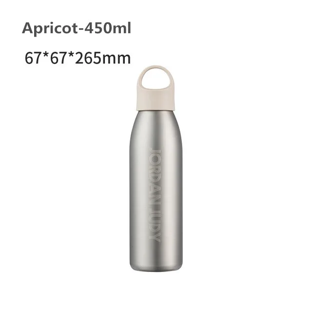 Xiaomi Jordan& Judy 230 мл/450 мл нержавеющая сталь бутылка для воды легкий термос Вакуумная чашка Кемпинг Путешествия Портативная Изолированная чашка - Цвет: Apricot 450ml
