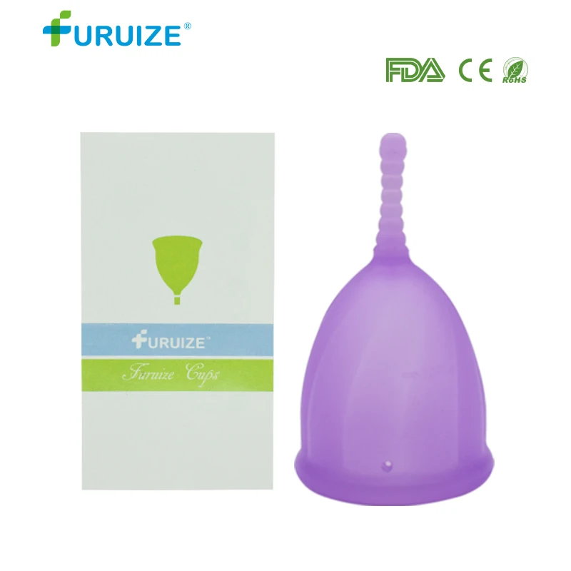 1pcs Purple Новейшая Алмазная чашка, медицинская силиконовая менструальная чашка, женская гигиеническая чашка, чашка для менструального периода, розовая Алмазная чашка - Color: 1pcs Purple