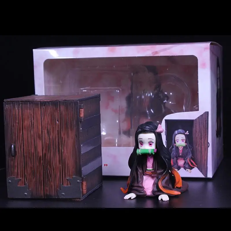 Nezuko камадо демон убийца Kimetsu без Yaiba Аниме ПВХ Фигурки игрушки Гараж Комплект