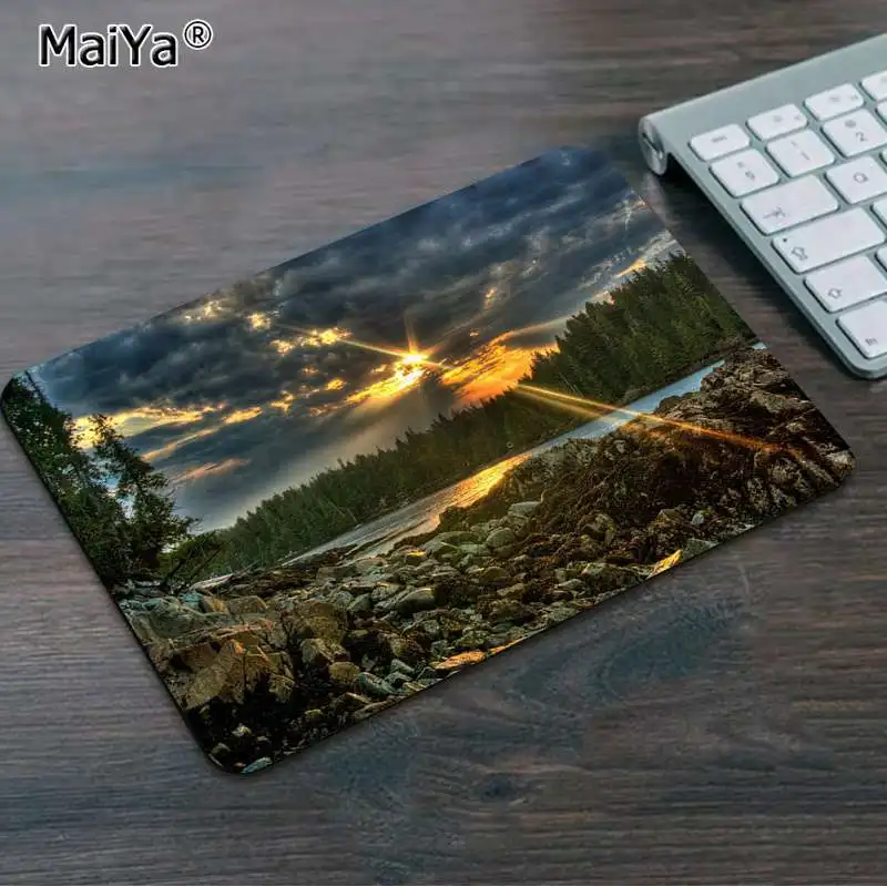 No Lock Edge25x29cm MaiYa классный красивый игровой коврик для мыши с природой,,, игровой коврик для мыши - Цвет: No Lock Edge25x29cm