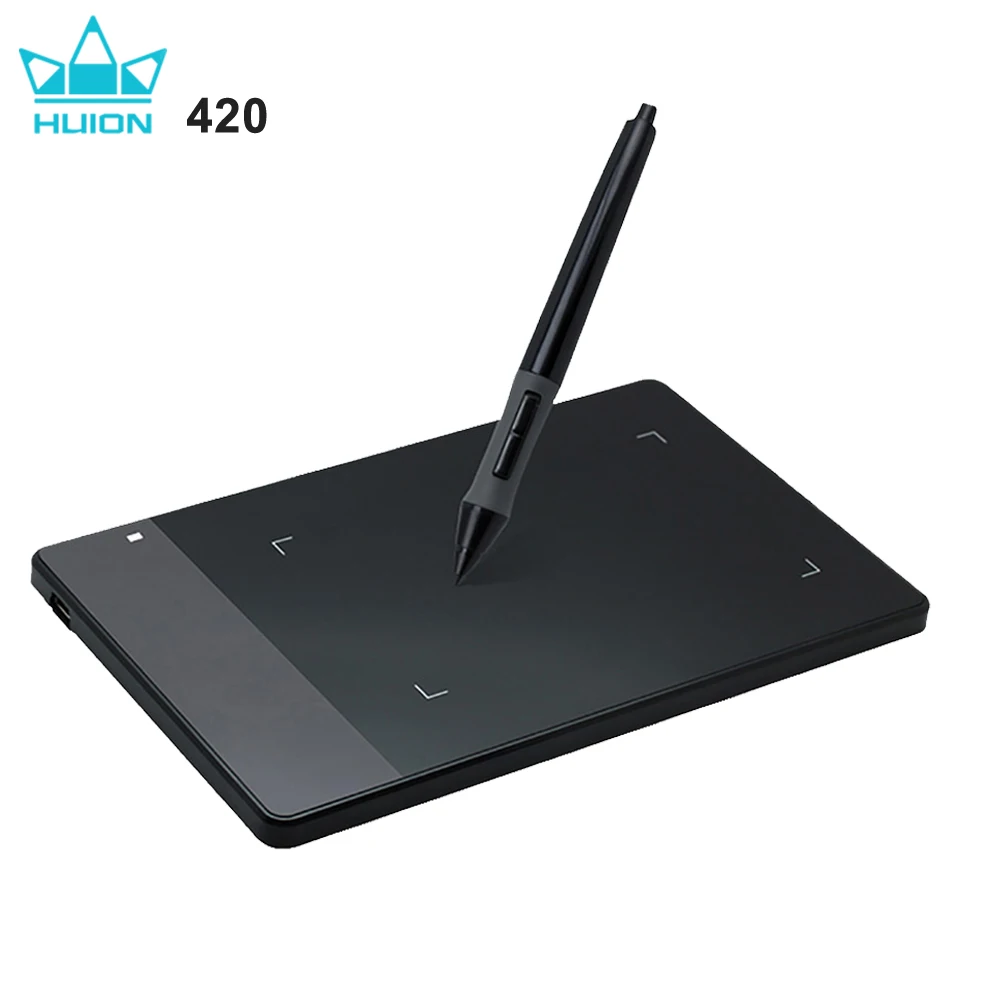 pulsåre overfladisk glimt Original Huion 420 4-inch Digital Tablets Mini Usb Signature Pen Tablet  Graphics Drawing Tablet Osu Game Tablet - Digital Tablets - AliExpress