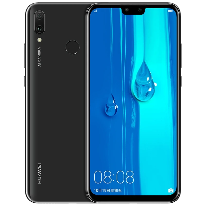 Huawei Y9 смартфон с 6 5 дюймовым дисплеем восьмиядерным процессором Kirin 710 ОЗУ 4 Гб ПЗУ