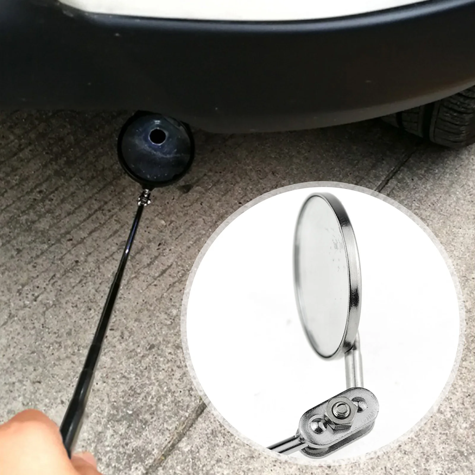 30Mm Car Telescopic Inspection Mirror Round Inspection Mirror Extending