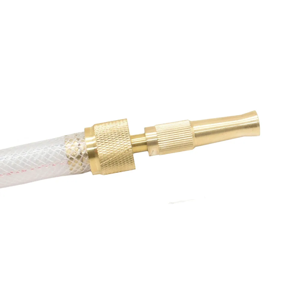 1pcs Brass Garden Irrigation Car Wash Water Gun Nozzle Lock Nut 1/2 Thread Adjustable Copper Sprinkler Nozzle Watering