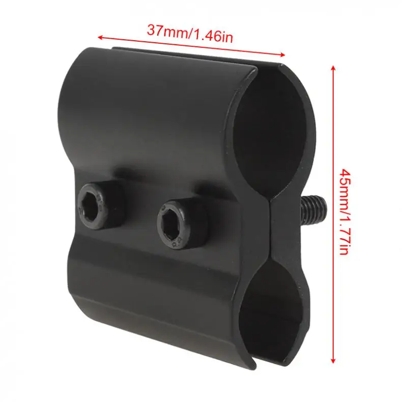 LED Flashlight Clip Mount Bike Torch Holder Bracket With Hex Wrench QQ06 Aluminum Alloy