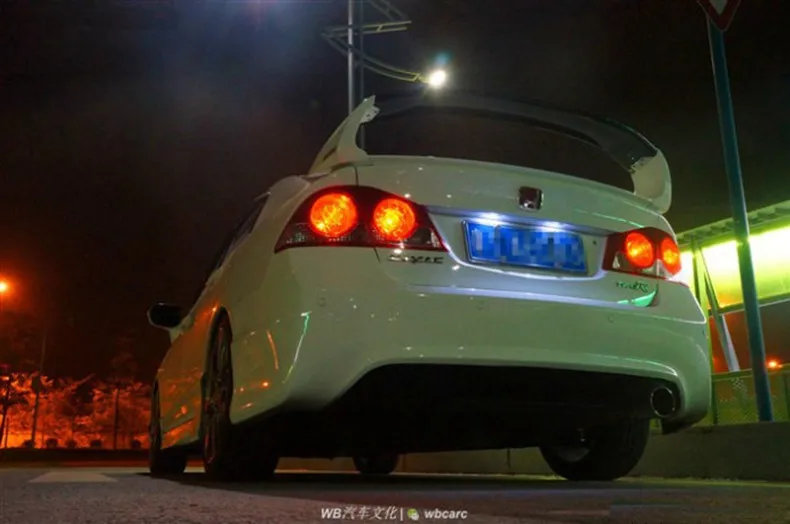 Для Honda Civic спойлер 2006/2007/2008/2009/2010/2011 ABS Пластик Автомобиля Заднее Крыло багажника спойлер высококачественное снаряжение для спортивного автомобиля крыло