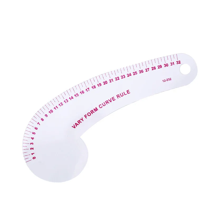 MIUSIE French Curve Rulers Multi-function Ruler Fashion Design Rulers for Fabric Cutting Sewing Measure Template Metric Ruler 
