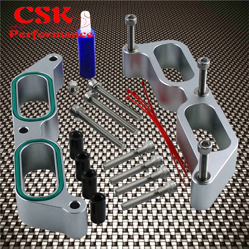 Silver Алюминиевый впускной коллектор Распорки подходит для 13-17 Subaru BRZ Scion FR-S блок питания - Цвет: Silver