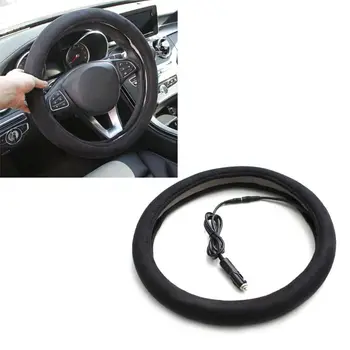 

Universal Car Heated Steering Wheel Cover Lighter Plug Heating 15"/38cm 12V