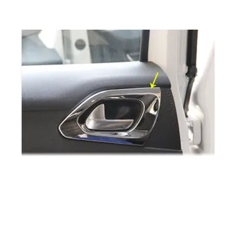 

Car Quality Car Stick Trim ABS Chrome Rear Door Inner Built Handle Bowl Frame Lamp For Peugeot 2008 2014 2015 2016 2017 2018