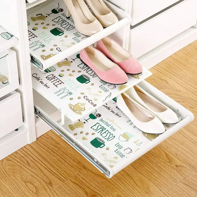 1 Tekercs Konyhai Asztal Pvc Szőnyeg Fiókok Szekrény Polcbélés Placemat Vízálló Olajálló Cipő 30*300Cm - Image 5