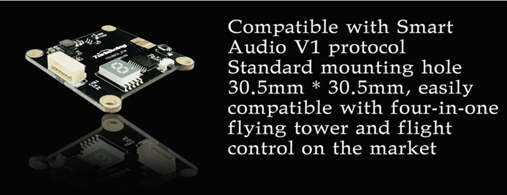 Turbowing 0/25/200/600 мВт Quad Мощность передачи видеосигнала 30,5 мм* 30,5mm монтажное отверстие Tx18011 башня передачи видеосигнала