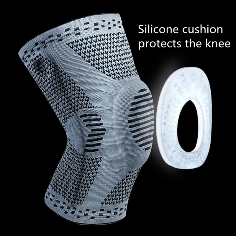 1 шт. спортивный коленный протектор колодки силиконовый мягкий наколенник поддержка баскетбола фитнес приседания колена ноги поддержка s для спорта