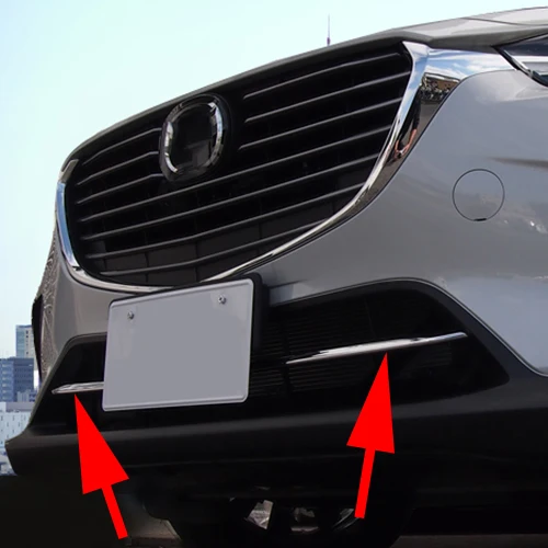 Аксессуары для Mazda CX-3 хромированная крышка решетки радиатора внешняя отделка 2016