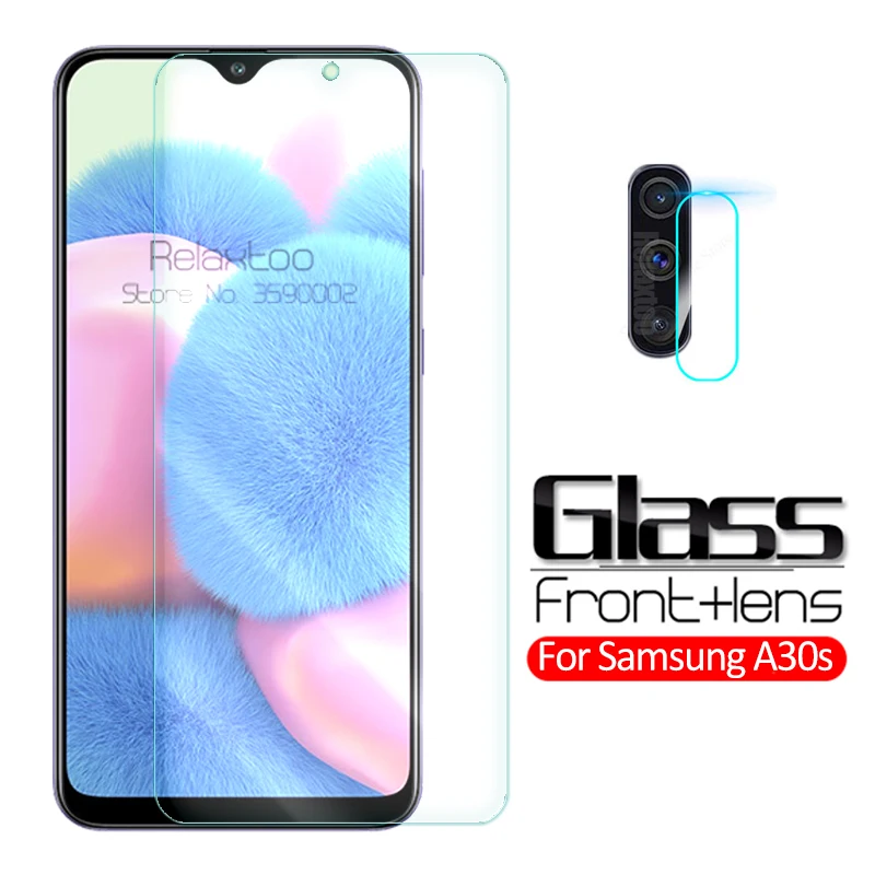 Защитное стекло 2 в 1 для камеры samsung a30s a307F закаленное Galaxy a 30s пленка