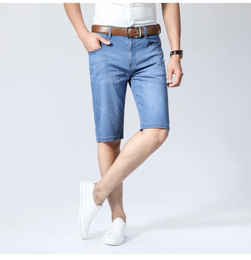 jean jogger shorts