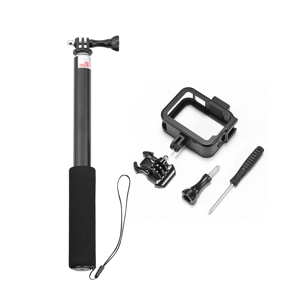 Алюминиевая защитная рамка для GoPro Hero 8, черный удлинитель, защитный чехол для GoPro Hero8, аксессуары для экшн-камеры