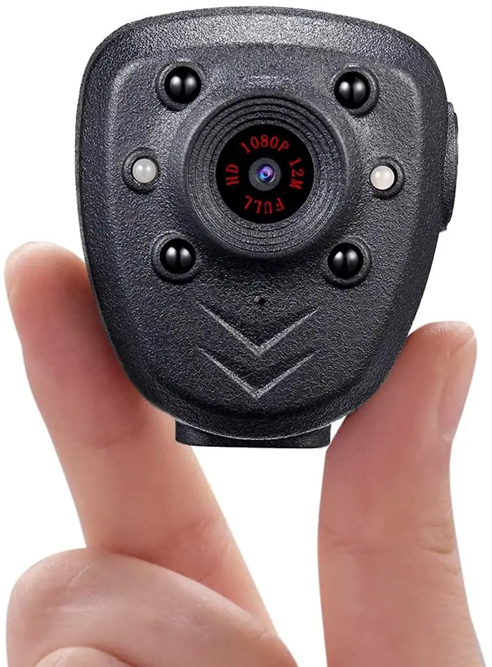 

Mini Body Camera HD1080P Video Recorder Wearable Cam with Night Vision Enforcement Home, Car, Bike, Hiking
