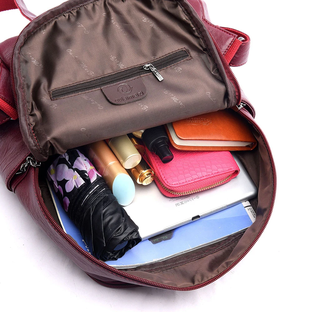 Женский рюкзак mochila feminina повседневный женский кожаный женская сумка на плечо для