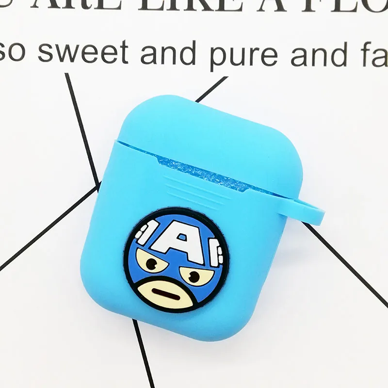 Чехол с героями мультфильмов Draadloze Bluetooth Voor Apple AirPods Siliconen Opladen Hoofdtelefoon Gevallen Voor Airpods 2 Beschermhoes - Цвет: 26