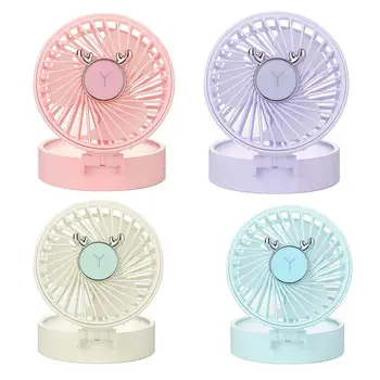 

2 Levels Lighting Vehicle Fan USB Charging USB Fan Hanging Neck Fan Creative Mini LED Fan Portable Low Noise