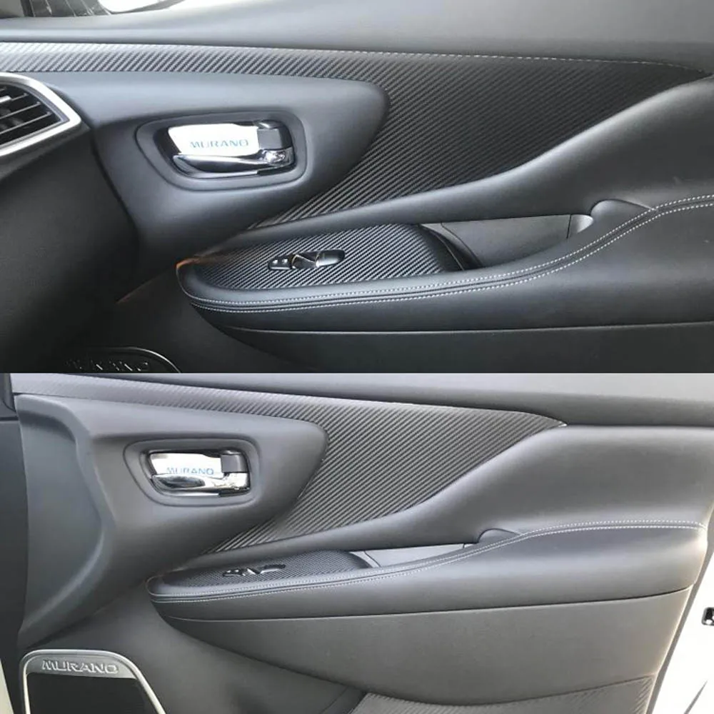 Для Nissan Muraro- внутренняя Центральная панель управления дверная ручка 5D наклейки из углеродного волокна наклейки аксессуары для стайлинга автомобилей