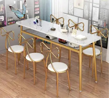

Manicure table chair set single double economic manicure table