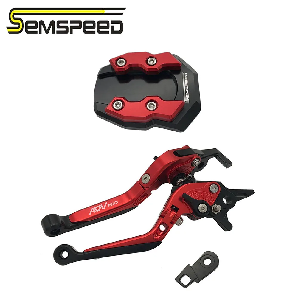 SEMSPEED adv 150 парковочные рычаги, ножная боковая подставка, набор для ADV150 ADV 150, CNC, мотоциклетные складные рычаги тормозного сцепления