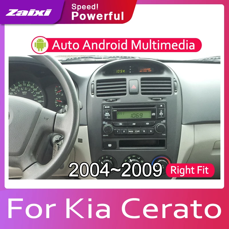ZaiXi Android 2 Din Автомобильный Радио Мультимедиа Видео плеер Авто Стерео gps карта для Kia Cerato LD 2004~ 2009 медиа Navi навигация