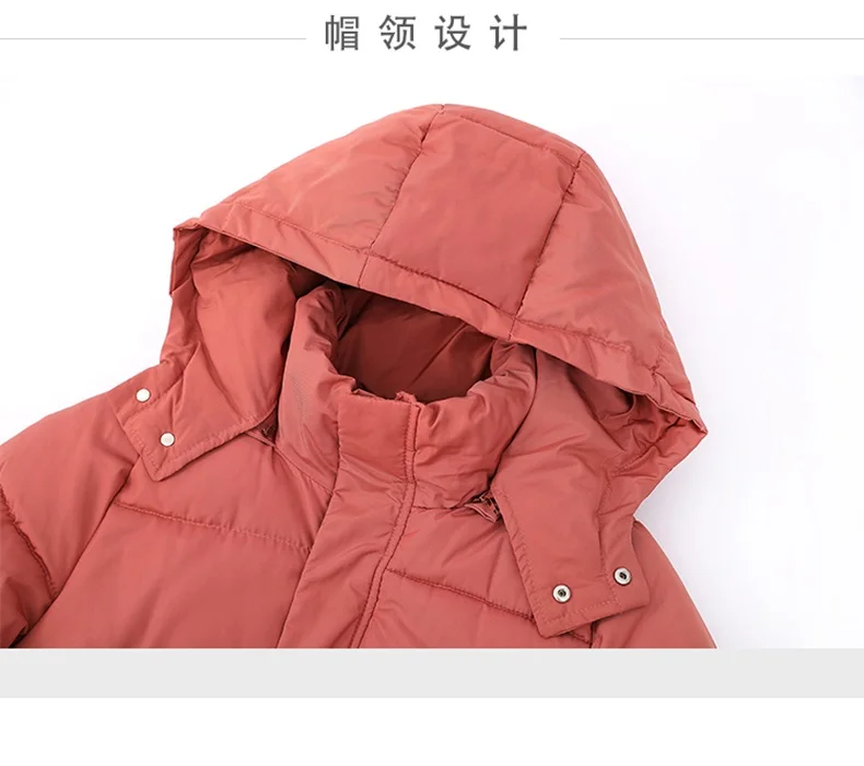 High Street split Parka Femme Hiver Повседневная зимняя длинная куртка с длинным рукавом женские толстовки размера плюс женская парка с хлопковой подкладкой