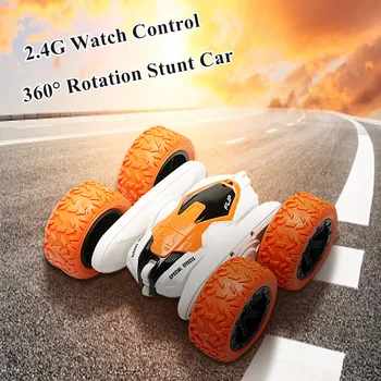 

kids toys 2.4G Intelligent Watch Control 360° Rotation Bounce Stunt Off Road Car Kids Toys Accessories игрушечный игрушки