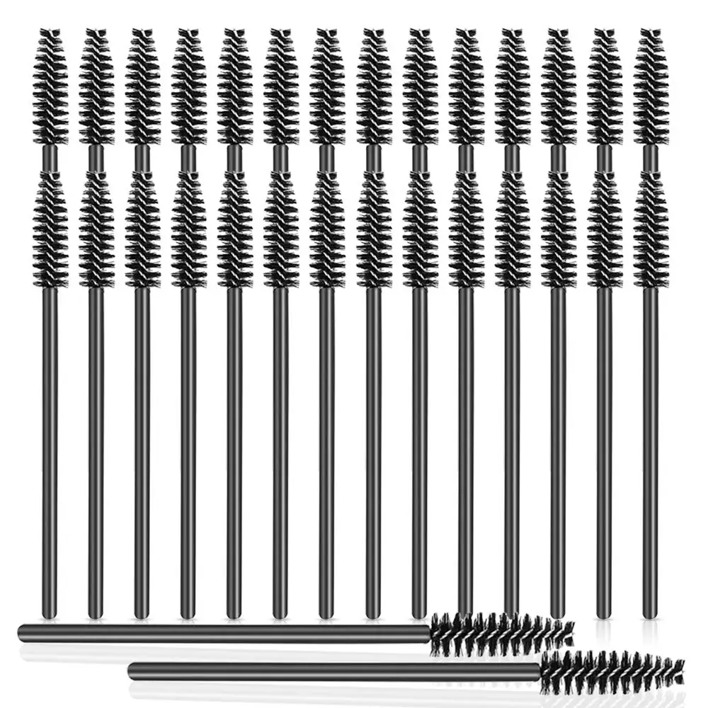 Juego de pinceles para pestañas postizas negras, máscara de pestañas varitas para, Mini pincel de maquillaje, 1000 unidades