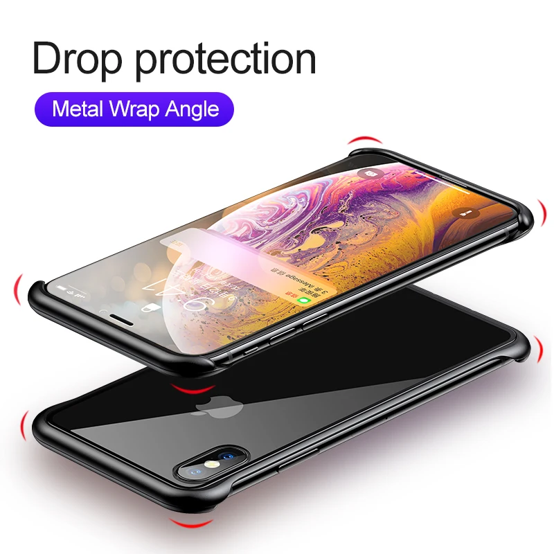 Joyroom Роскошный Металлический Магнитный чехол для телефона для iPhone XR XS Max чехол для iPhone X XS Max двусторонний чехол из закаленного стекла