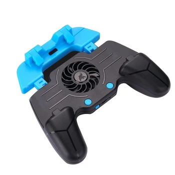 

4.0"-6.5" Slient Cooling Fan Ergonomic Design Gaming Grip Mobile Controller with Adjustable One-click Burst Shoulder