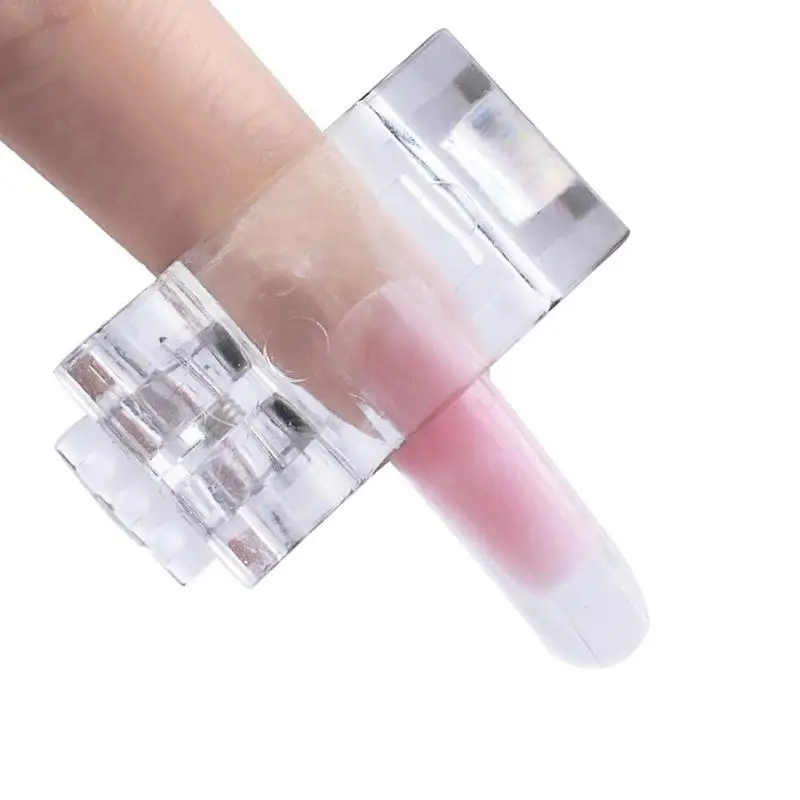 

5 Pcs Nail Tips Finger Extension Gel Fixed Clip For Female Transparent Quick Building Finger Nail Extension Builder Clamp