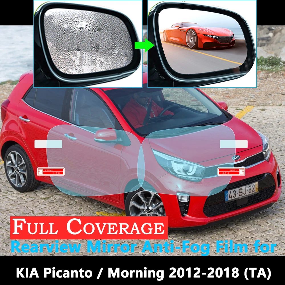 Полное покрытие Защитная пленка для KIA Picanto Morning 2012~ Автомобильное зеркало заднего вида непромокаемые противотуманные аксессуары наклейки