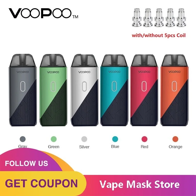 Kaufen Original VOOPOO FINDEN TRIO Pod Kit mit 1200mAh Batterie 3ml Pod 0.8ohm 1.2ohm PnP Spule e cig Vape Kit