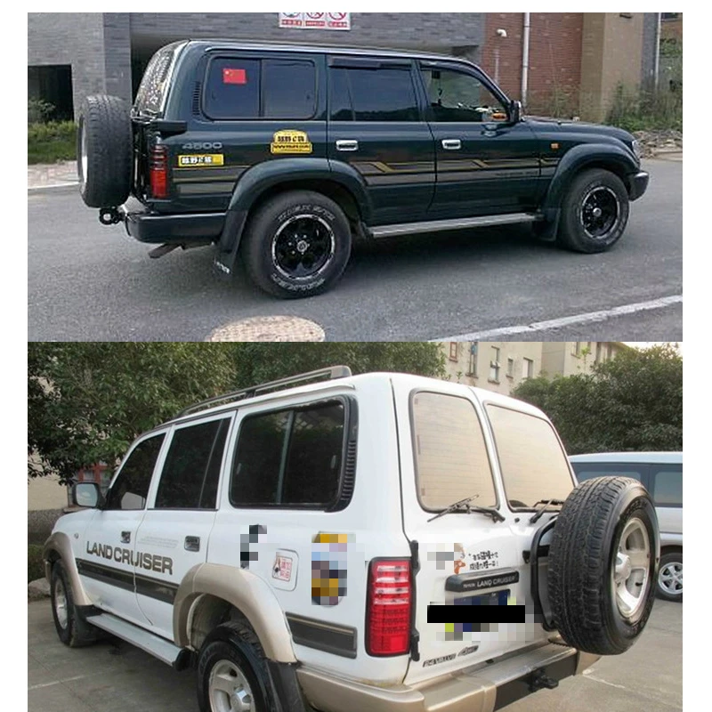 BOOST пара задний светильник в сборе для toyota land cruiser LC80 FJ80 Мульти стили led или галогенные