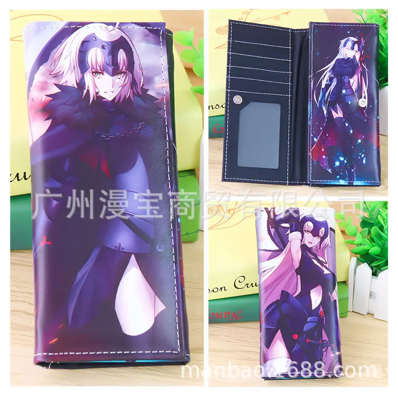Fate Grand Order Токийский вурдалак Sword Art Online one piece DATE A LIVE аниме принт из искусственной кожи креативный мультяшный Длинный кошелек для монет держатель для карт кошелек - Цвет: Fate Grand Order