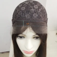 Alishevy Шелковый топ+ ушко до уха кружева ширина 2 см выглядит более естественный еврейский парик Кошерный парик Лучшие Ножницы