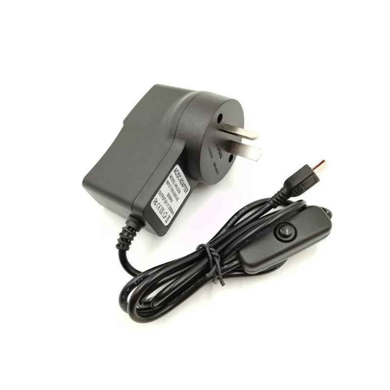Micro USB 5V 2.5A AC к DC адаптер питания Европа США Великобритания Австралия вилка зарядка зарядное устройство 100-240V для Raspberry Pi Zero Tablet