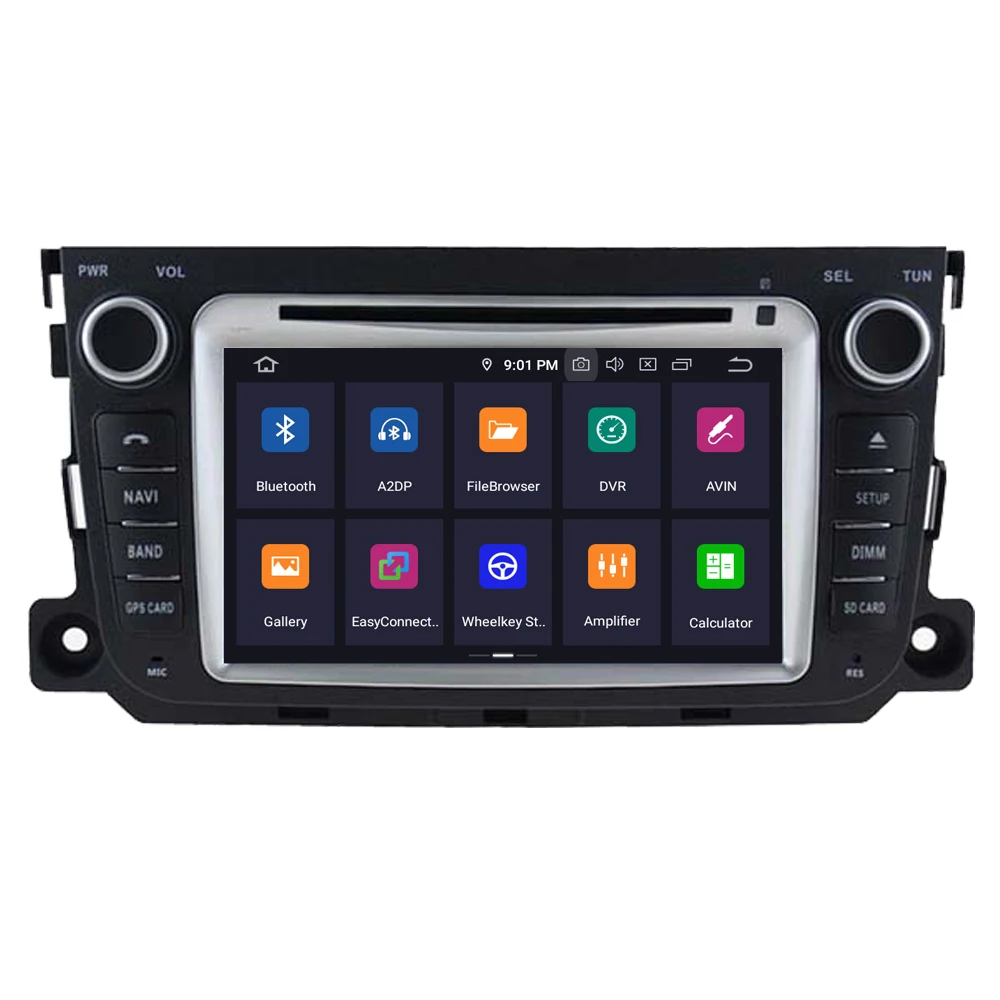 Excellent RoverOne Car Multimedia Player For Mercedes For Smart Fortwo 2012 2013 2014 2015 2016 Android 9.0 Radio Stereo GPS Navigation 3